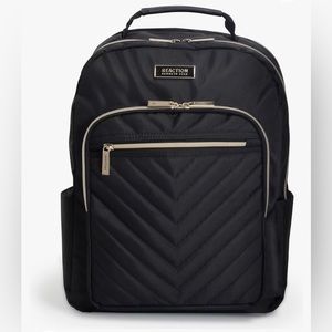 KENNETH COLE Reaction Chelsea Chevron Quilted 15” Laptop Backpack Travel Office